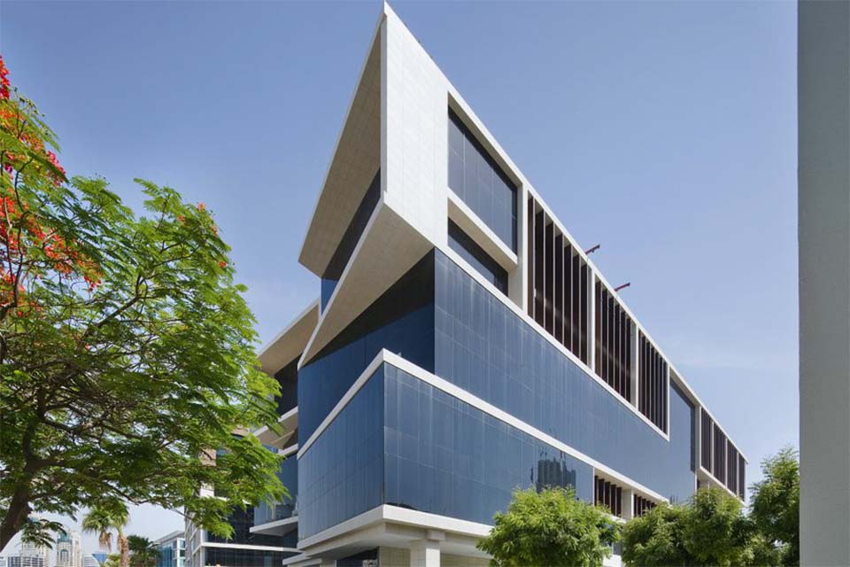 An image of a building on the Dubai campus