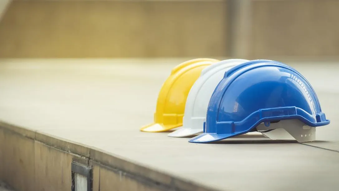 Three hard hats