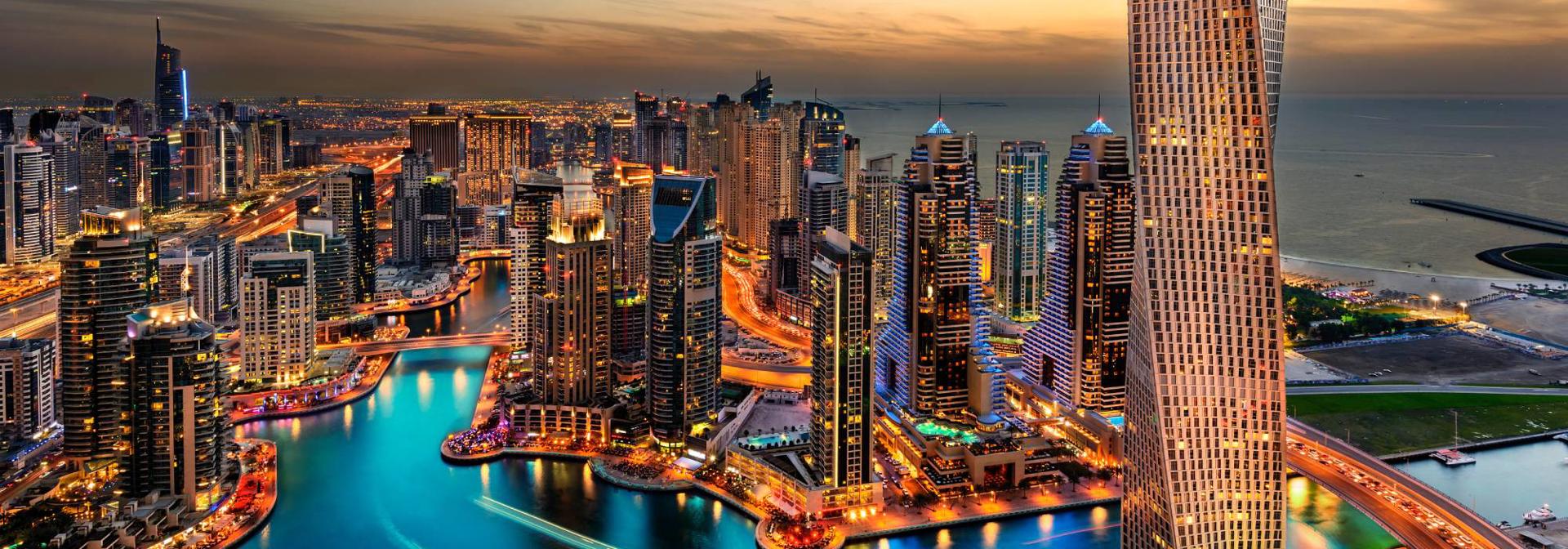 Dubai at sunset