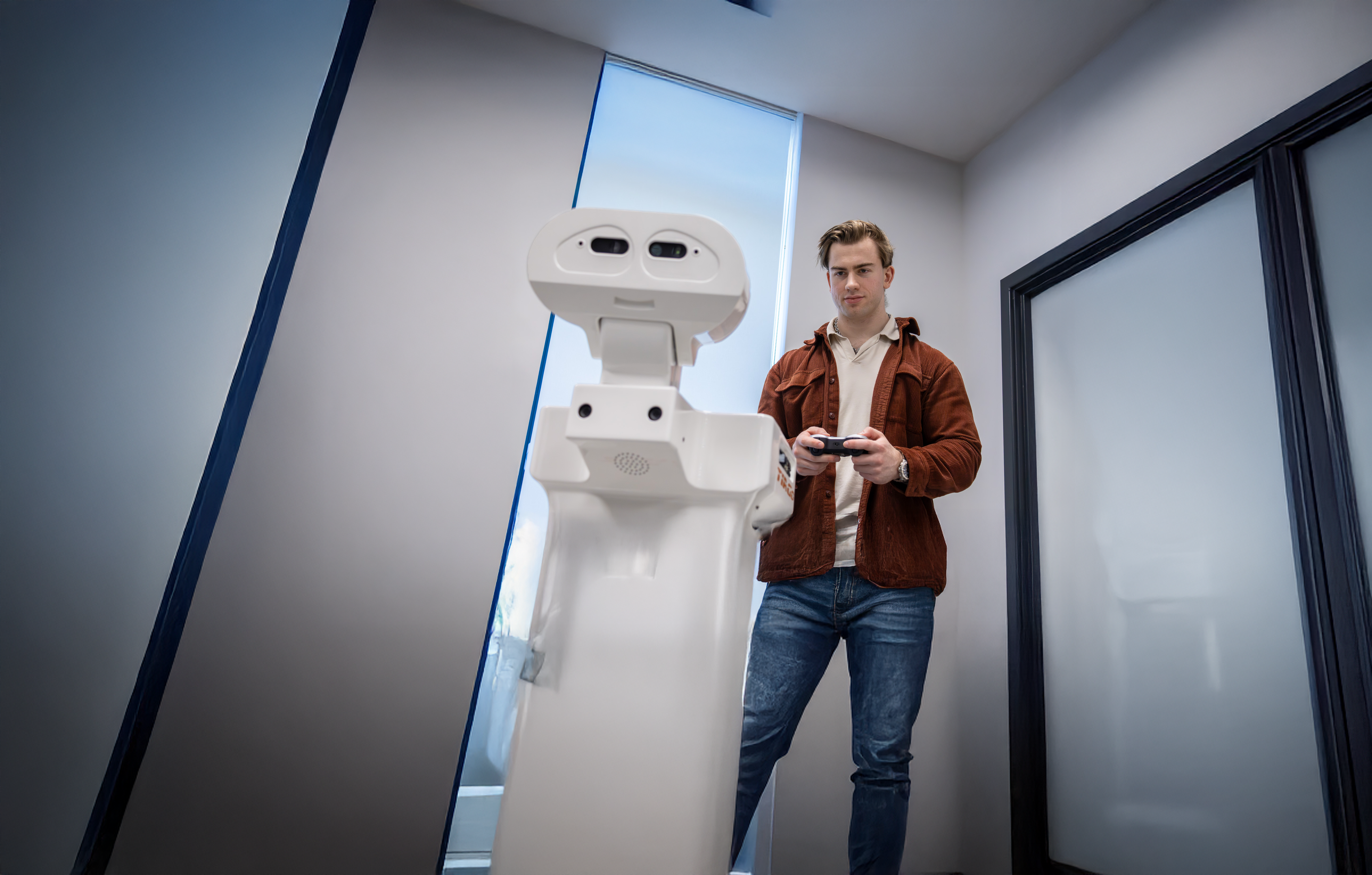 Student studying in National Robotarium