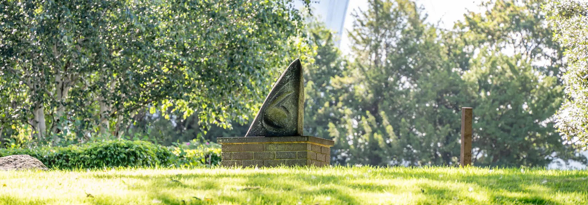 A statue on the Edinburgh campus of Heriot-Watt