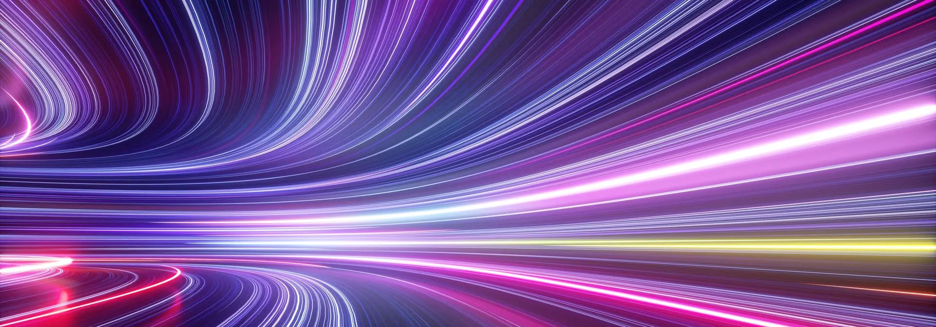 a cross-sectional view of a swirling vortex of light tubes