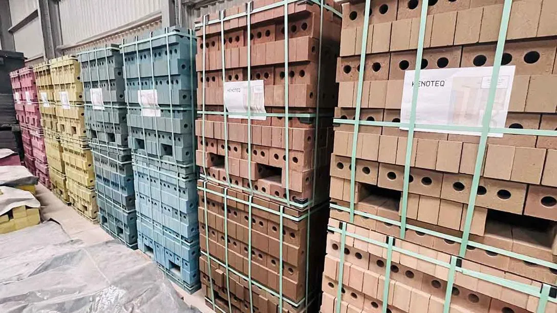 Void packs of K-BRIQs ready for distribution Void packs of K-BRIQs ready for distribution