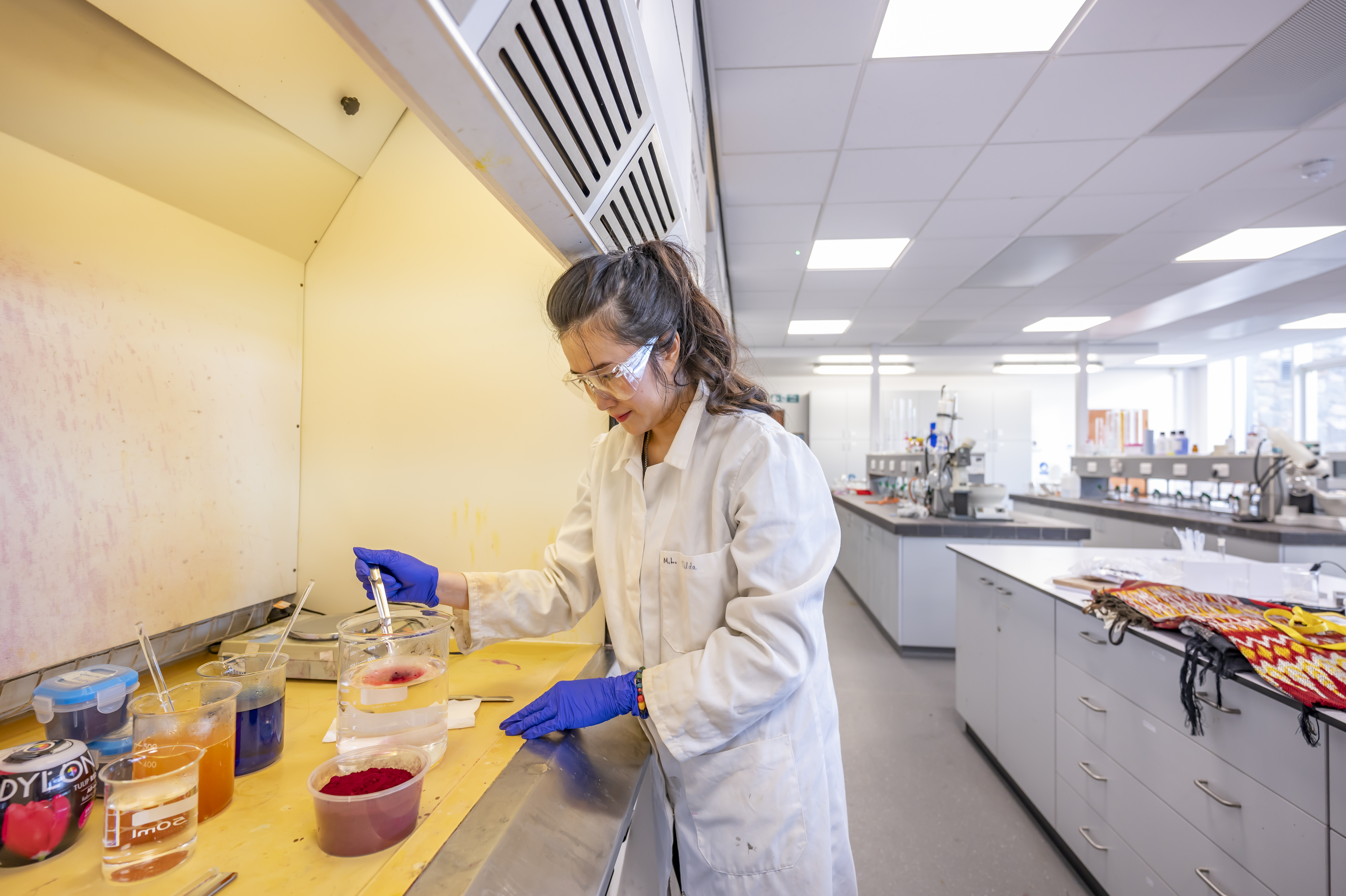 a person in a lab 